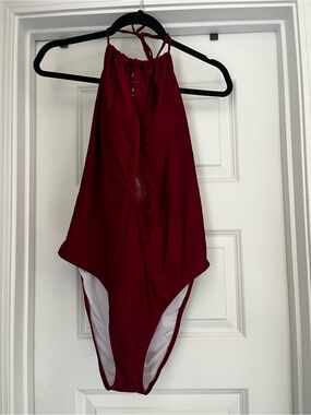 Red swimsuit
